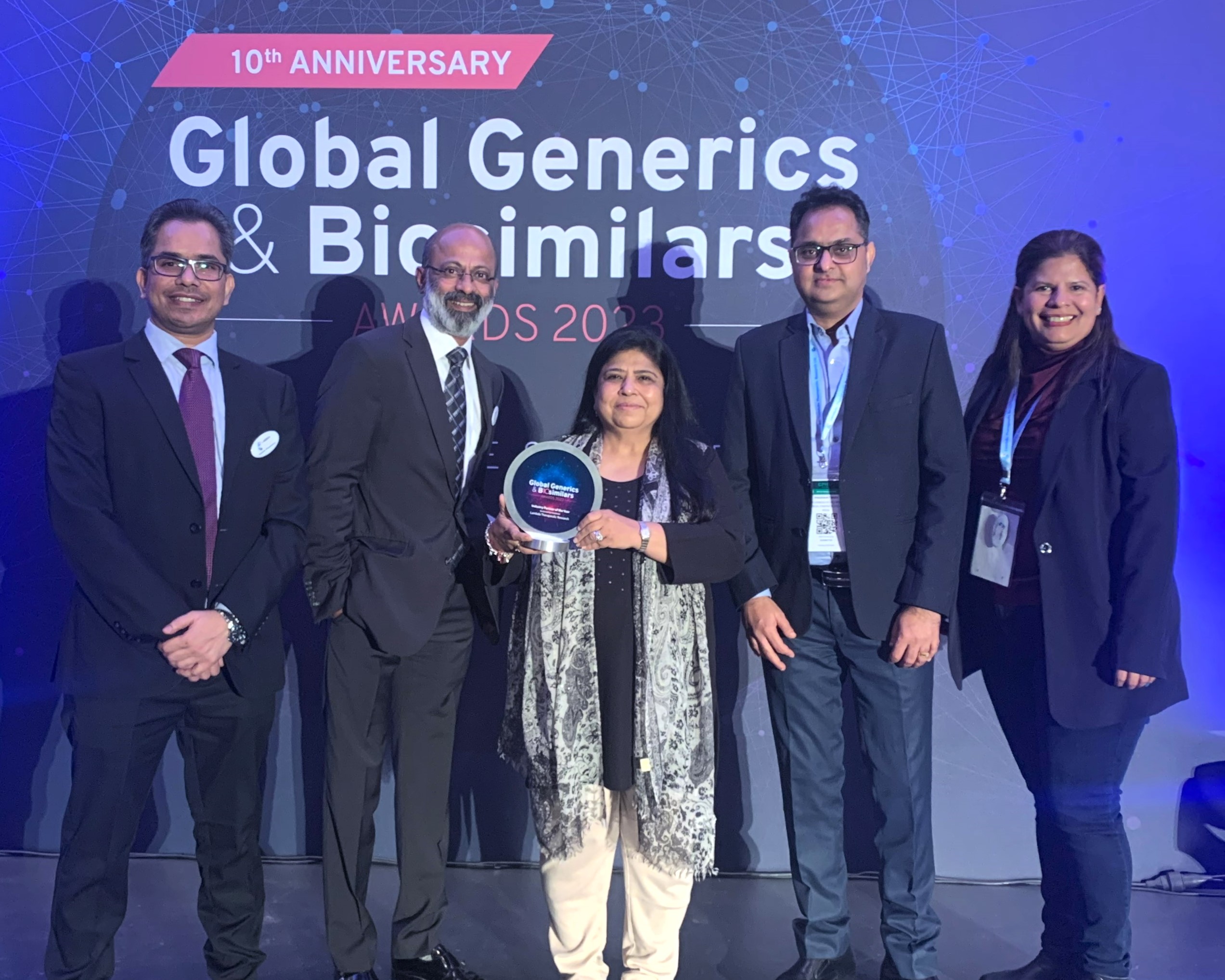 Lambda’s success with the prestigious ‘Industry Partner of the Year’ Award at the Global Generics & Biosimilar Awards 2023 in Barcelona on October 25, 2023