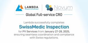 Clinical Safety and Pharmacovigilance 3 Lambda Successfully Completes Swissmedic Inspection for Pharmacovigilance Services