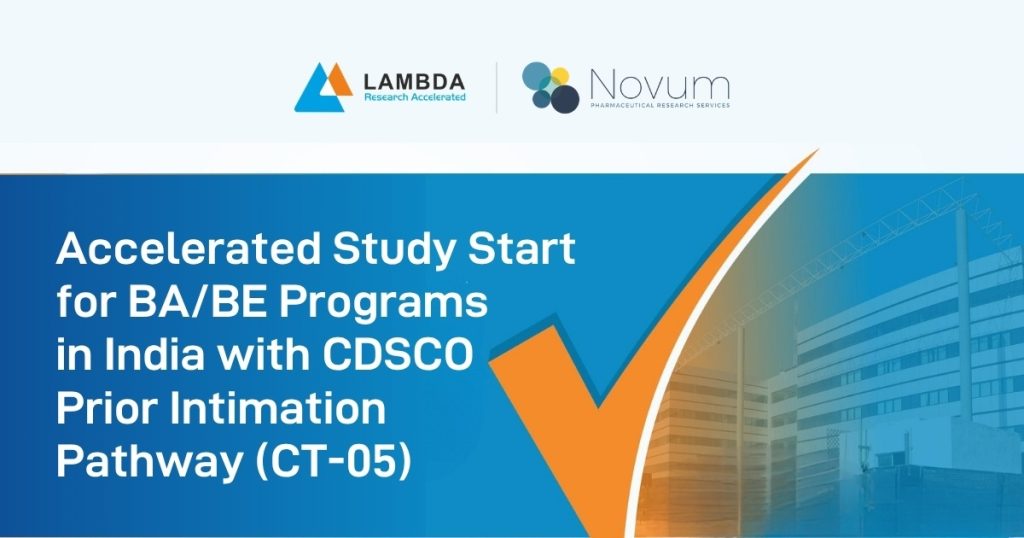 Accelerated Study Start for BABE Programs in India with CDSCO Prior Intimation Pathway (CT-05) - NDCT Amendment Rules 2026.