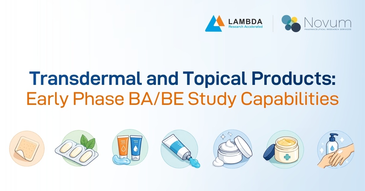 Read more about the article Transdermal and Topical Products: Early Phase BA BE Study Capabilities