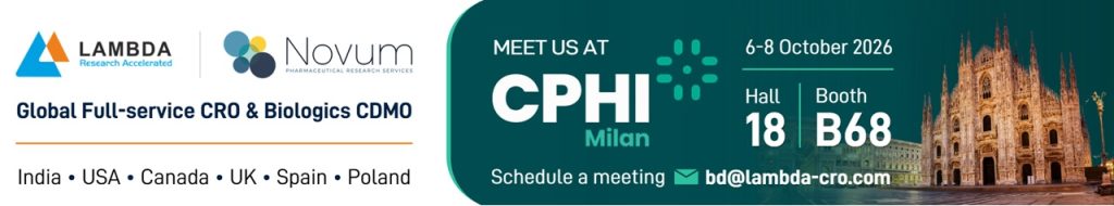 CPHI Milan 2026 - Lambda-Novum Full-service CRO and Biologics CDMO